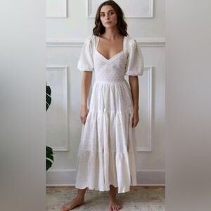 MILLE Resort White Eyelet Dress Size XXS